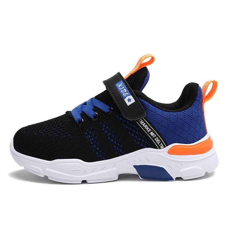Boys Knit Mesh Sneakers Kids School Running Shoes Lightweight Breathable Sport Footwear Size 28-39 Solid Sole Kids Shoes