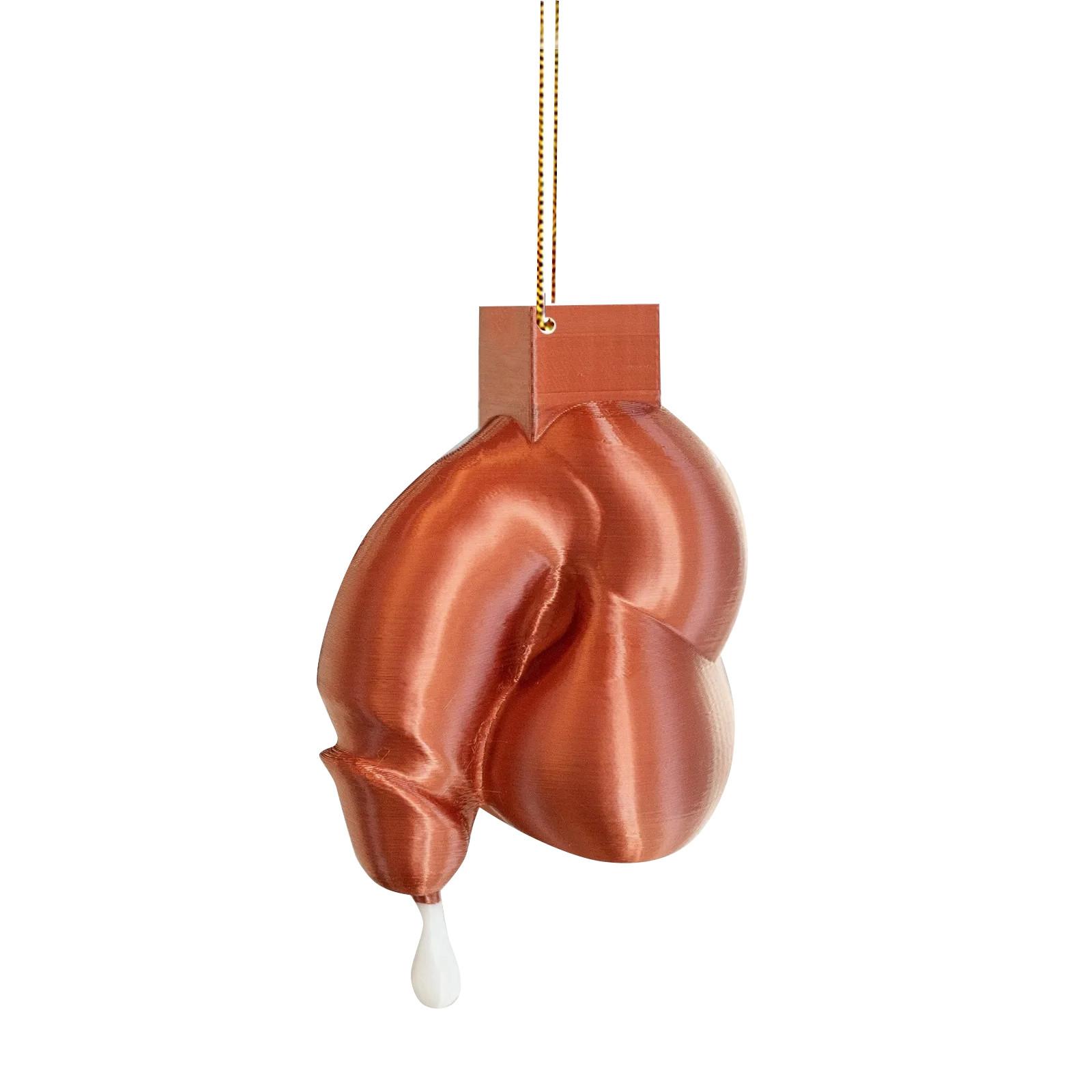 

Взрослое имитационное украшение 1 шт. Веселое 3D большое, подходит для рождественской елки, подвесного зеркала заднего вида автомобиля, бара, ночного клуба, украшений для мальчишника One Size