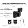 Universal Adjustable Motorcycle Headlight LED Spotlight Bracket Aluminum Mount Holder for Offroad Adventure Riding