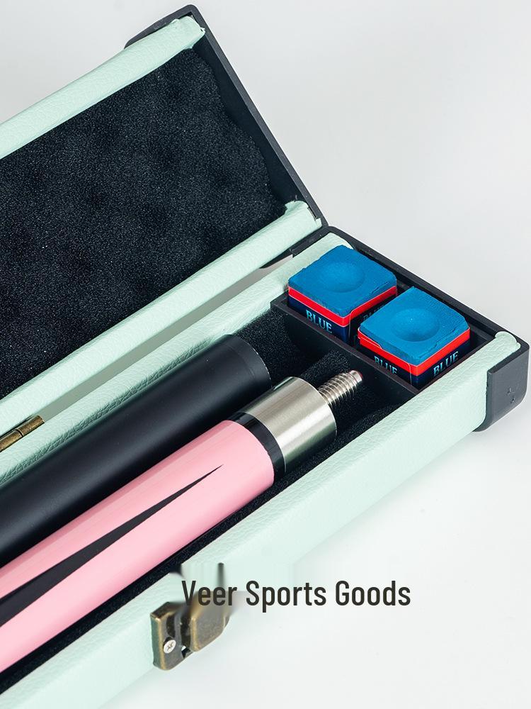 Professionelle zweiteilige Billard Queue Tasche, Ultra-Leicht Kunststoff Stahl, Zwei-Schlitz Design