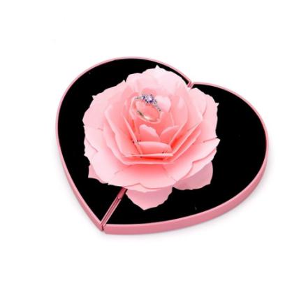 

Valentine s Day Gift Rose Flower Ring Box Heart Ring Box Jewelry Box Proposal Wedding Decoration Mystery Box valentines Gifts