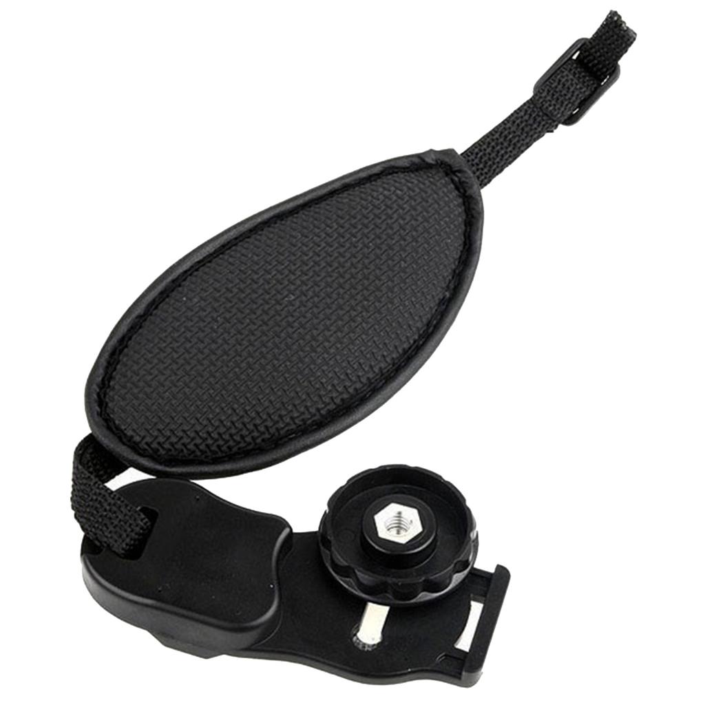 Camera Hand Strap Quick-Release Soft Grip Adjustable Wrist Belt Leather Hand Grip Strap for DSLR and Mirrorless Cameras