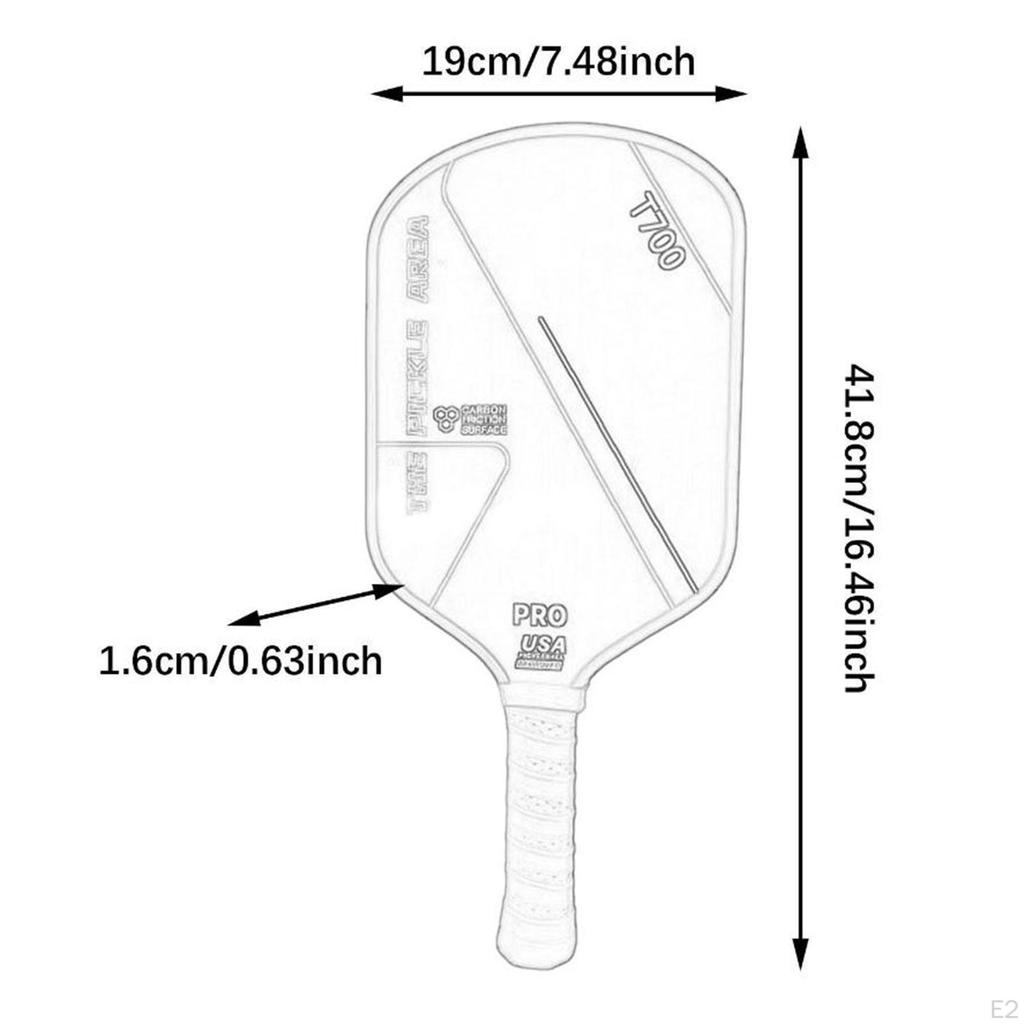 Carbon Fiber Pickleball Paddle Racket for Power Practice Rotation Pink