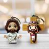 Long Lasting Resin Keychain with  Savior   Figure Maintains clearness & Strength Perfect For Prayer & Personal Use