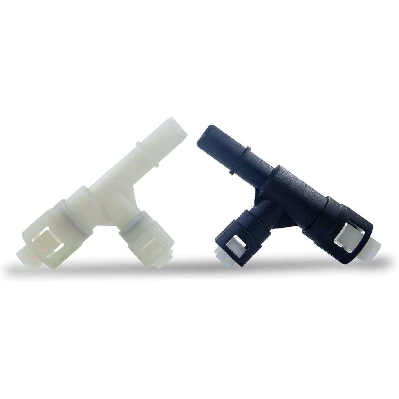 Heater Core Hose Connector, Heater Core Hose Tee Connector Compatible with Chevy 2000-2014 Tahoe Suburban Yukon, 2007-2014 Silverado Sierra, Oulet+Inlet Hose