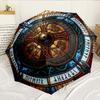 Viking Shield Design 8-Frame for Travel, Camping, Casual Lightweight Portable Umbrella, Essential for Every Family Holidays Birthday Gift
