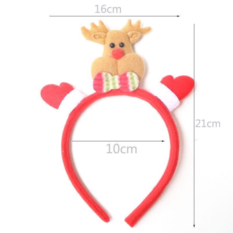 Christmas Headband: Santa, Snowman & Reindeer Antlers for Kids' Party
