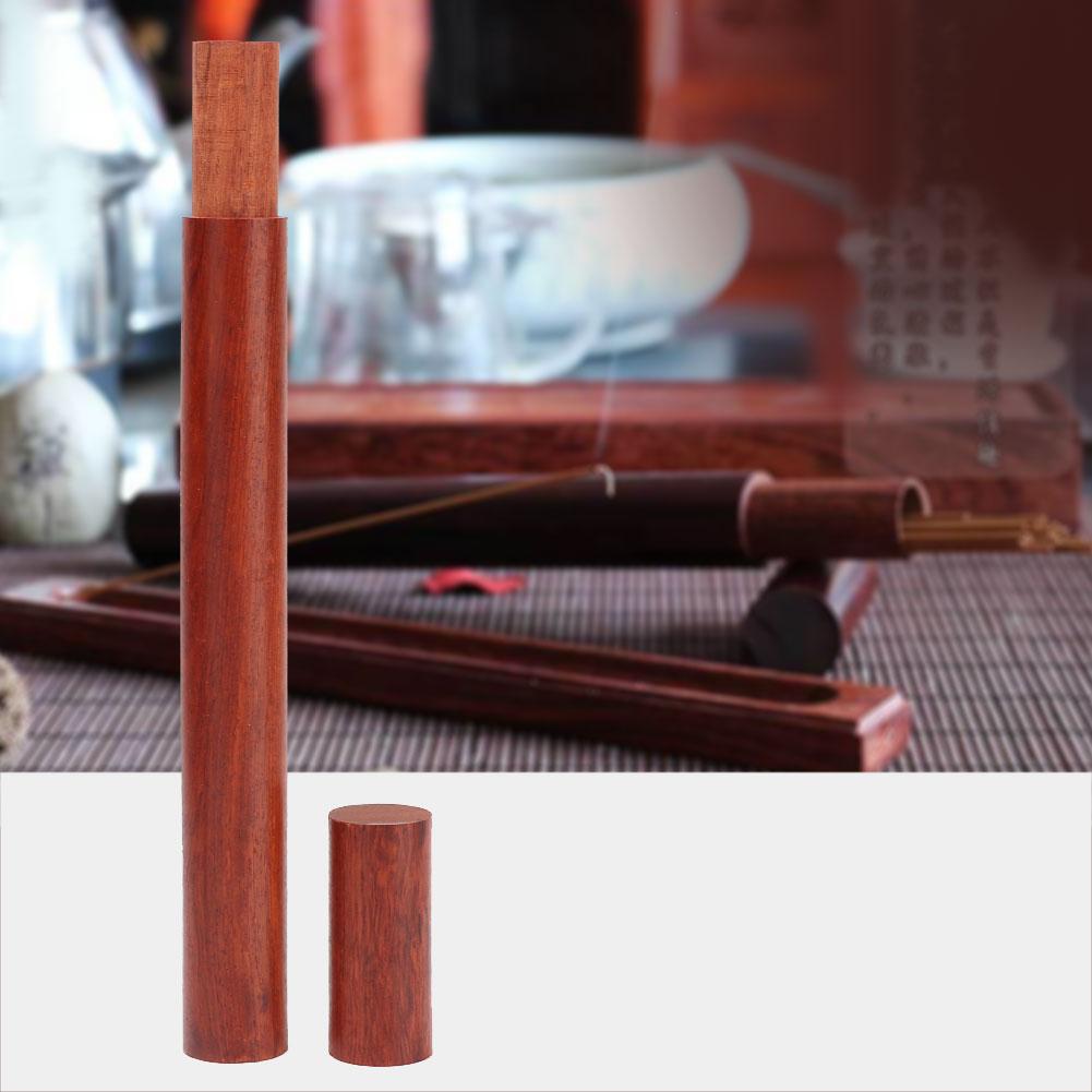 20g Natural Rosewood Incense Tube Incense Stick Holder with Wear Corrosion Resistance (Tube)