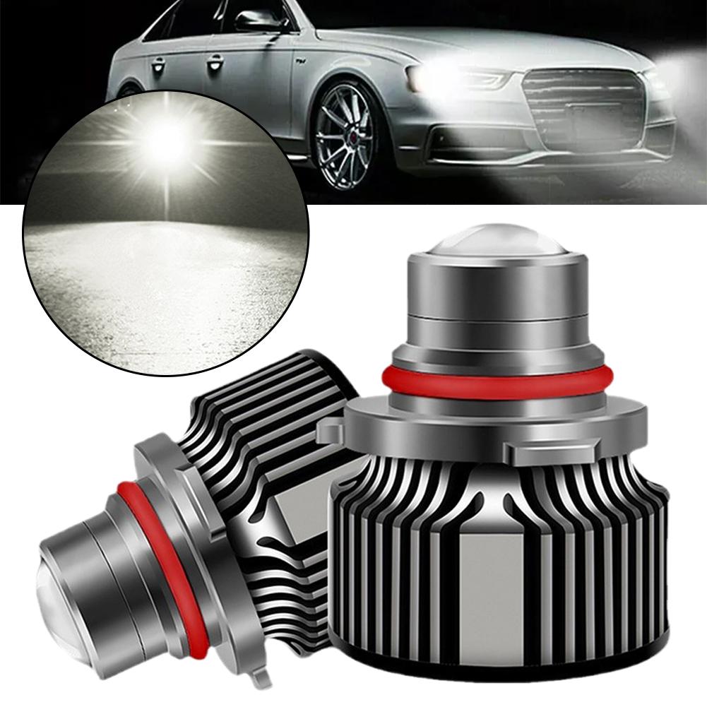 2pcs Automotive H7 H11 9005 9006 Laser Headlight Bulb Fog LED Gold Mini H8 HB3 HB4 Light Light 3000K LED Lens Auto H7 Proje Y3V7