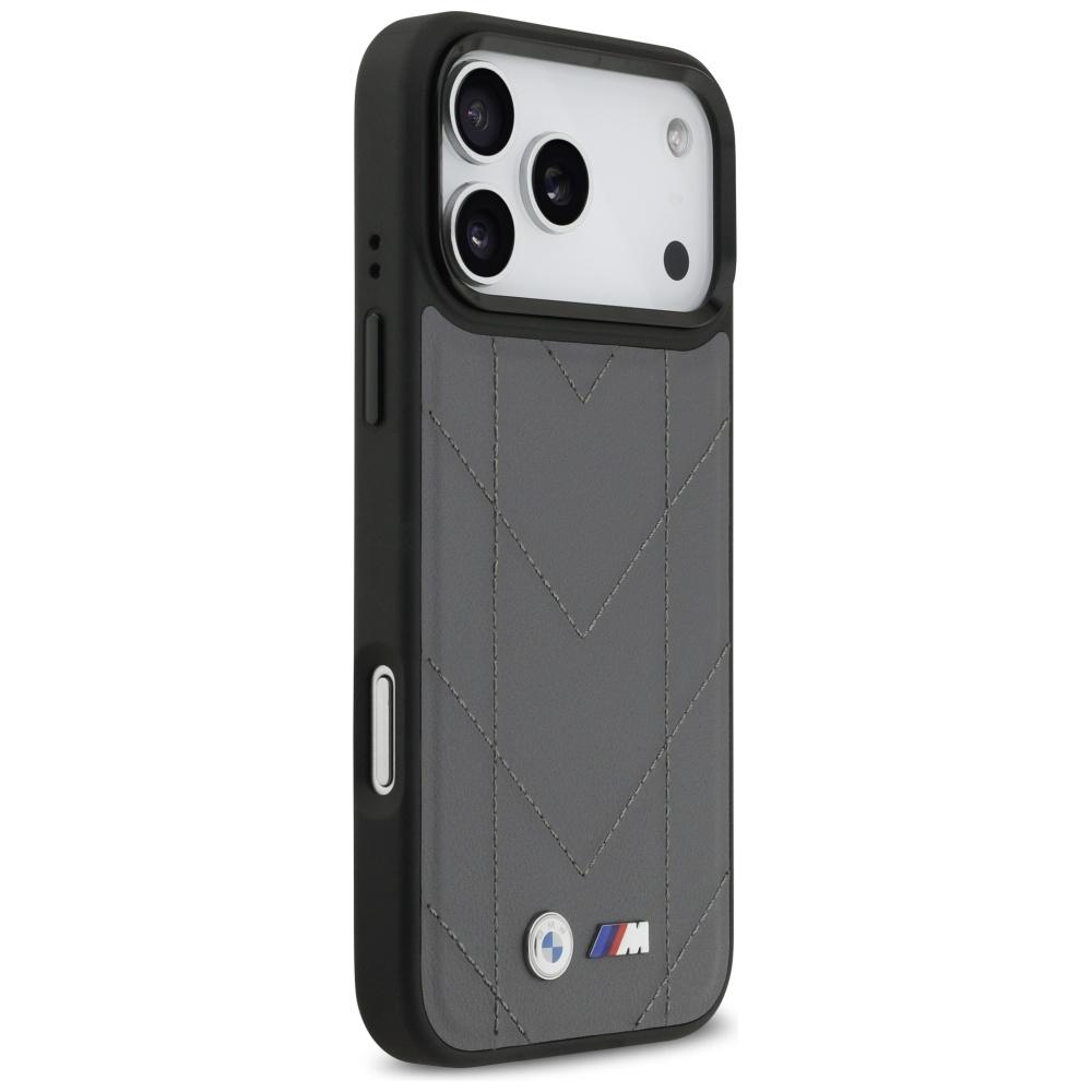 BMW M Quilted Logo MagSafe Case for iPhone 17 Pro Max Anthracite