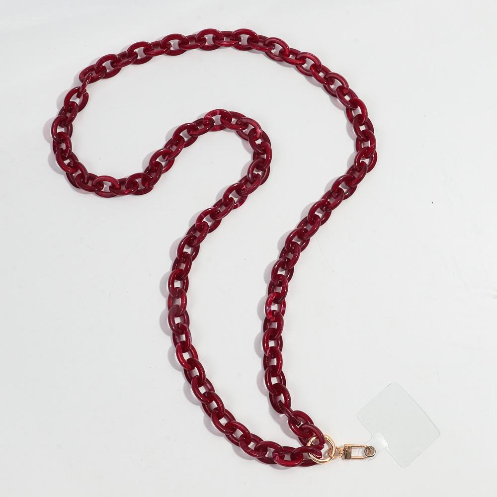 120cm Anti-Lost Colorful Acrylic Phone Chains for Women Portable Rope Neck Strap Cell Phone Chain Accessories Gifts Outdoor