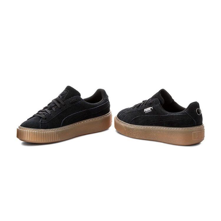 PUMA Vikky Platform Jewel Sports Low top Kids' Skateboarding Shoes Black Teenagers 365131-03