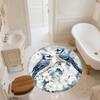 Blue Bird,Round Area Rug,Carpet Rug for Living Room Bedroom Sofa Playroom Decor,Non-slip Floor Mat