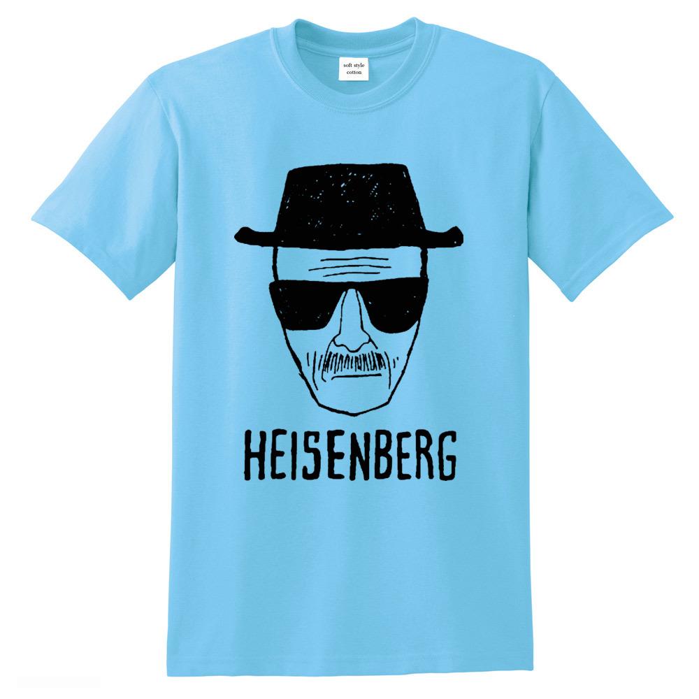 Cool Men Tshirt Breaking Bad Clothes Top Quality 100 Cotton Loose Heisenberg Printed T Shirt Casual Mens Tshirt