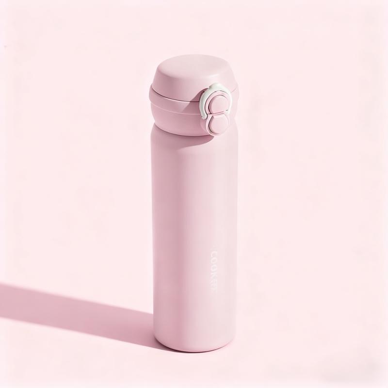 COOKER KING Thermos Cup Stainless Steel Thermos Cup 316L Stainless Steel Men's Children's Women's Cold Drinking Straw Cup 480ml