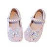 Girls Princess Shoes 2025 New Children's Crystal Shoes Spring and Autumn Leather Shoes Little Girl Shoes Baby Single Shoes with Dress