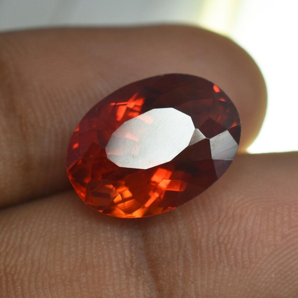 10.23 Ct Natural SAPPHIRE Gemstone CERTIFIED Orange Stone OVAL Jewelry Stone S-1811