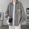 Men's Long Sleeve Corduroy Shirt Retro Loose Large Size Shirt Jacket