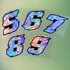 1PC Holographic Carbon Fiber Arabic Numerals Motorcycle Stickers Waterproof Vinyl Decals for BMW KTM YAMAHA Kawasaki Suzuk Honda