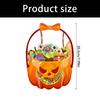 Halloween Pumpkin Candy Bucket Plastic Candy Container Trick Or Treating Baskets For Kids Trick Or Treating Supplies
