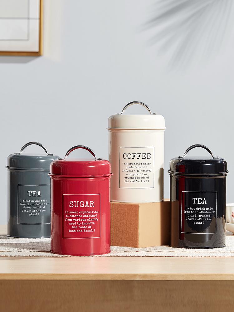 European-Style Sealed Can for Milk Powder, Coffee, Tea, Candy, or Mask Powder - Moisture-Proof with Sealing Ring