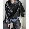 Johnature American Retro Fashion Motorcycle Jacket Womes Autumn Casual Loose Versatile PU Leather Jackets