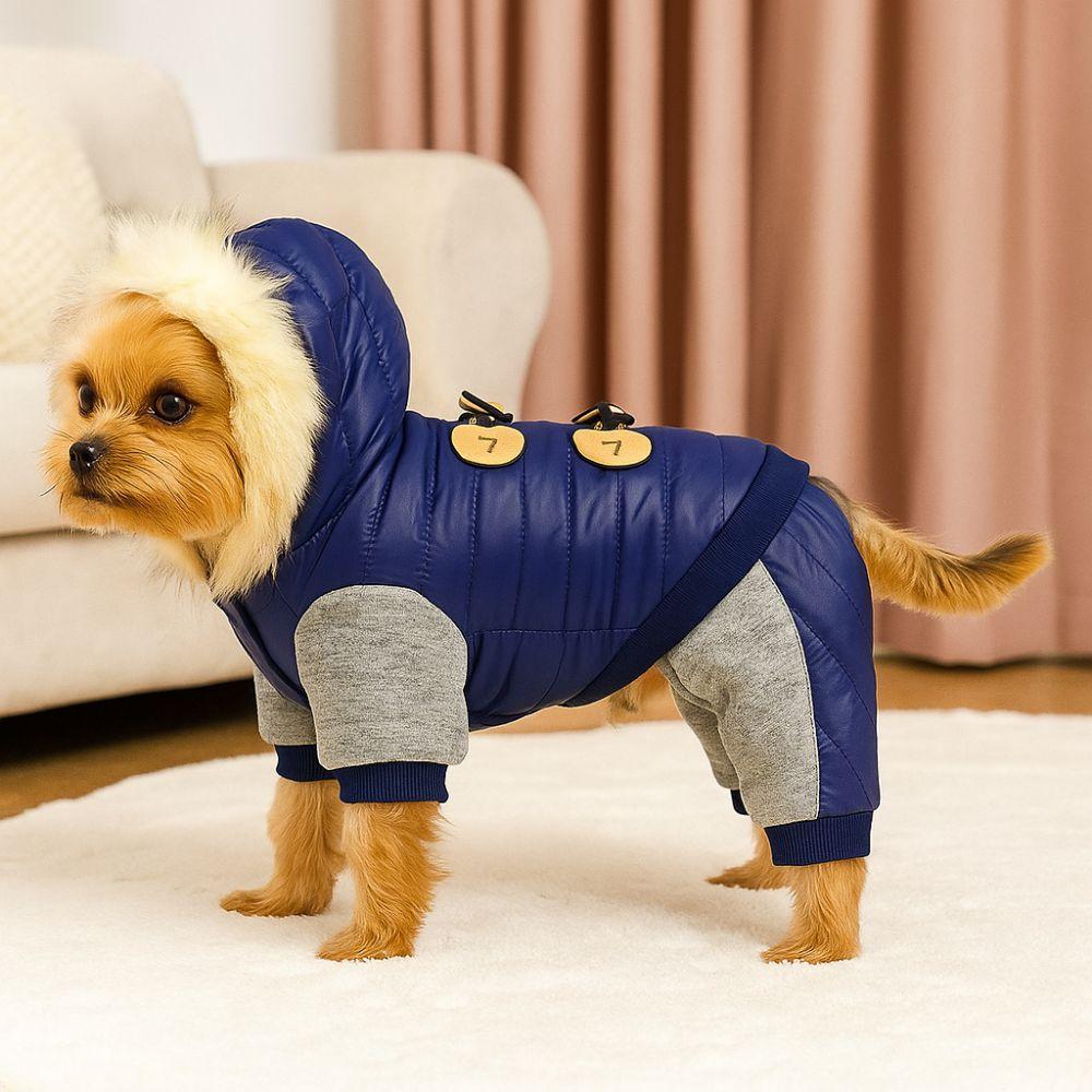 Wasserdichter Haustier Baumwollmantel Warme Winter Hundekleidung Hunde Overall Hundejacke für Hunde Welpen