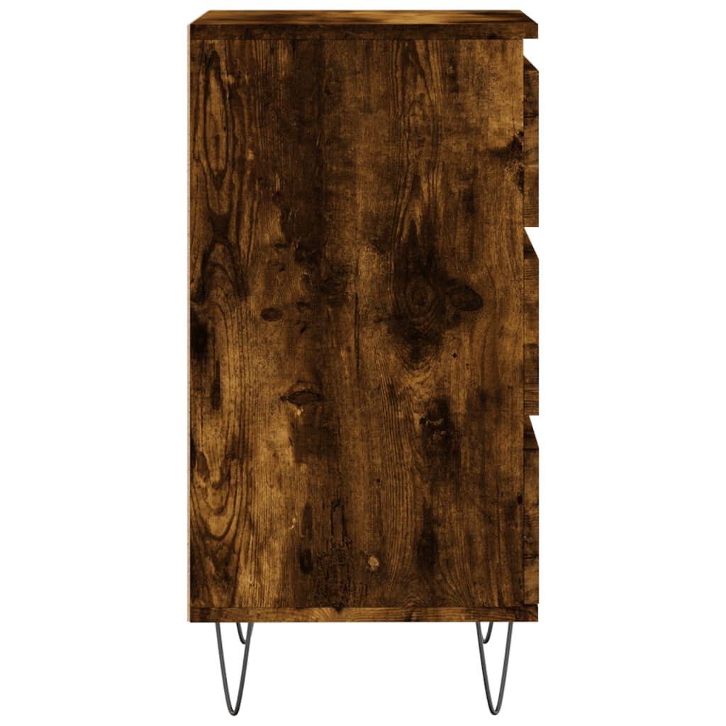 Sideboard Smoked Oak 40 X 35 X 70 Cm Particleboard
