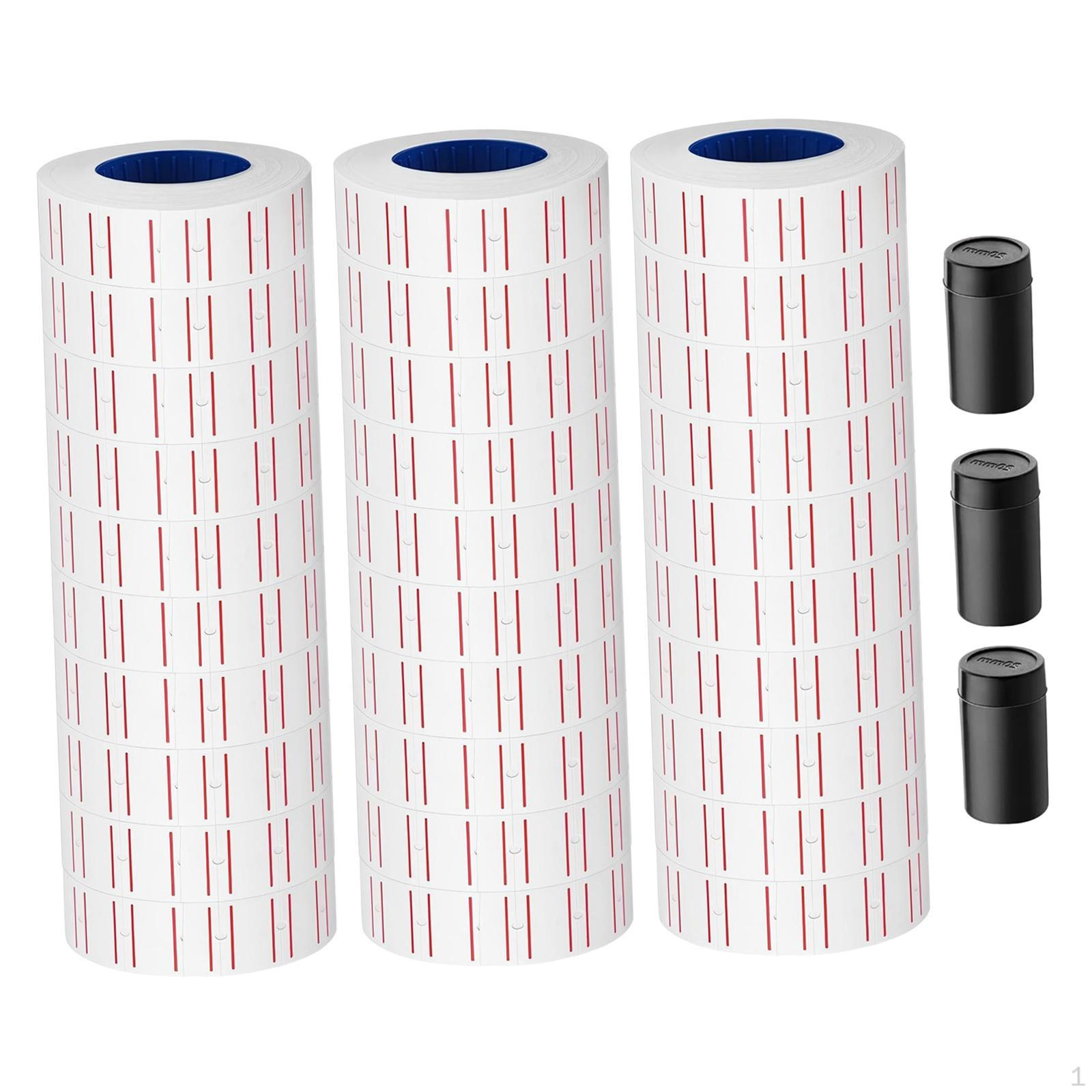 30 рулонов ценников-наклеек для коммерческого использования.