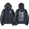 Anime Bungo Toulaví psi Dazai Osamu potisk Pánské s kapucí Ženy Mikiny na zip Harajuku Mikina Unisex Manga Volný Zip Bunda