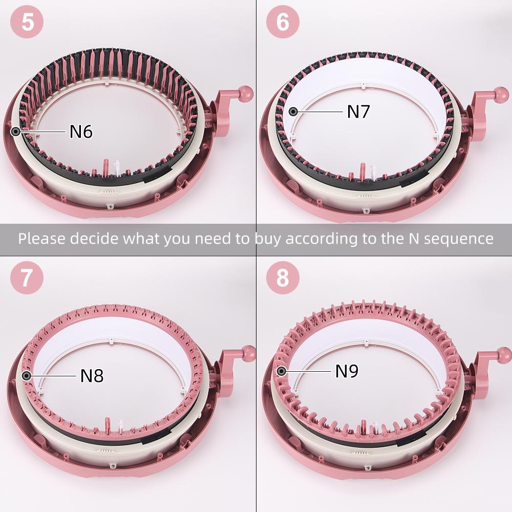 Knitting Machine Row Counter / Tension Forks / Yarn Guide / Crank / Pins Adapter-Replacement Part for Sentro 40, Sentro & QJH 48