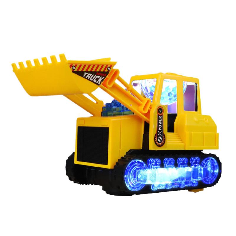 Colorful Electric Excavator Toy With Cool Lights And Music For Kids Fun Playtime