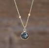 Luxury Design Classic Fashion Natural Stone Crystal Cut Commuter Holiday Pendant Clavicle Necklace Atmospheric Jewelry