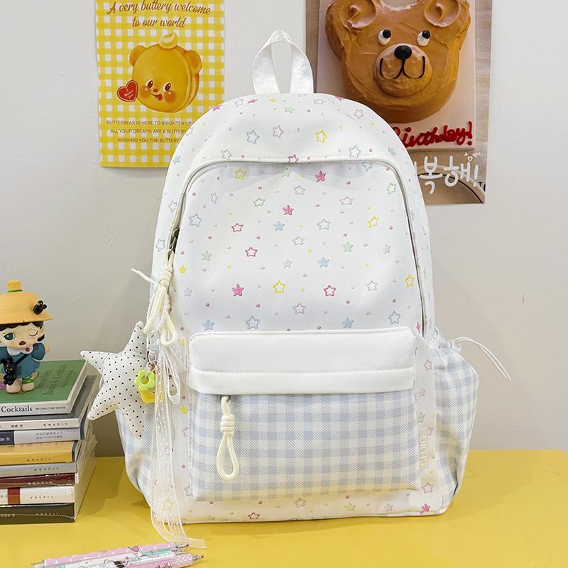 Schoolbag Japanese Korean version ins girl backpack stars cute backpack Japanese small fresh student junior high school schoolbag girl