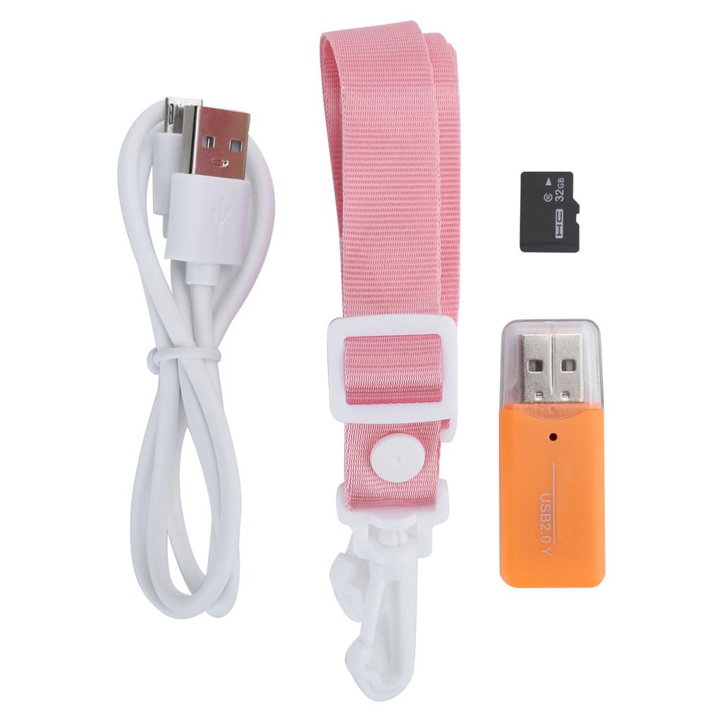 Children Digital Camera Video Recorder Kids 12MP Dual Lens with 32G Memory Card and Card Reader