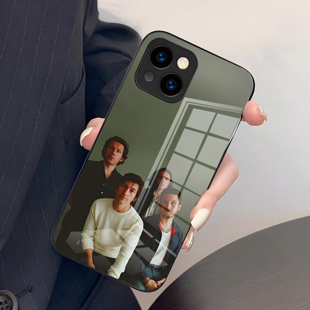

Logo A-Arctic Monkeys Phone Case For IPhone 17 Pro Max 15 Pro 16 14 Plus 12 13 Mini 11 Pro Shockproof Glass Cover iPhone13 ProMax