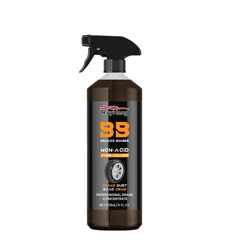 1/2/3pcs 120ml Car Wheel Cleaner Multi-Purpose Auto Rim Cleaner Rust Dust Remover Spray Auto Accessories Tires Cleaning Agents