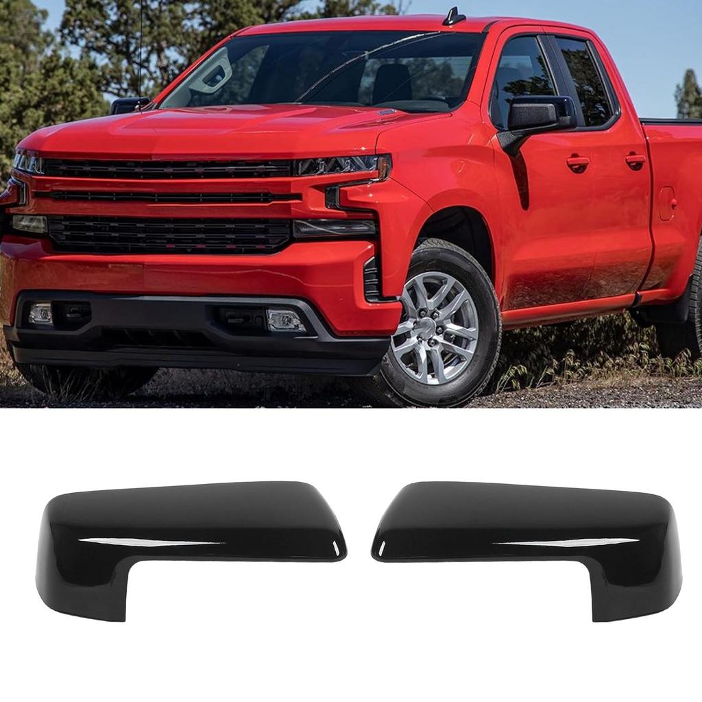 1 Pair Top Half Side Mirror Cover   84328137 Scratch Proof Outer Rearview Wing Mirror   for 1500 2019 To 2024