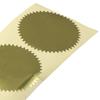 Gold Stahl Siegel Etikett Gezackter Rand Metallisch Selbstklebend Auszeichnungs Aufkleber Rund 2 Zoll Papier Etiketten Urkunden