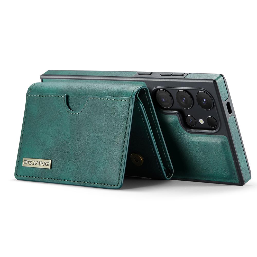 DG.MING M6 Series For Samsung Galaxy S25 Ultra Case Magnetic Wallet PU+PC+TPU Phone Cover