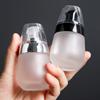 Bouteille en Verre Givré Vide 30ml Récipient Rechargeable Maquillage Cosmétique Pot pour Crème Visage Lotion Pot pour Pommades Flacon de Voyage