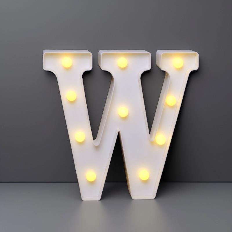 22cm LED Letter & Number Lights for Events - Perfect for Birthdays & Proposals.
