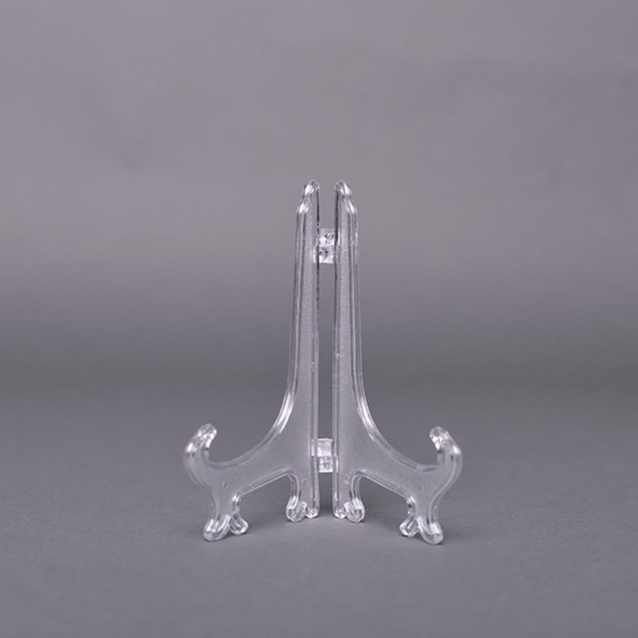 Clear Plastic Hanging Plate and Tray Stand