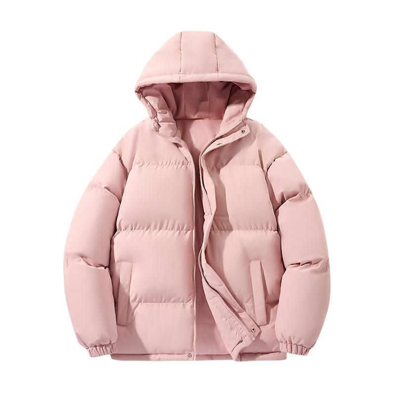 Herre Casual Bomullsjakke Hette Solid Farge Vinter Daglig