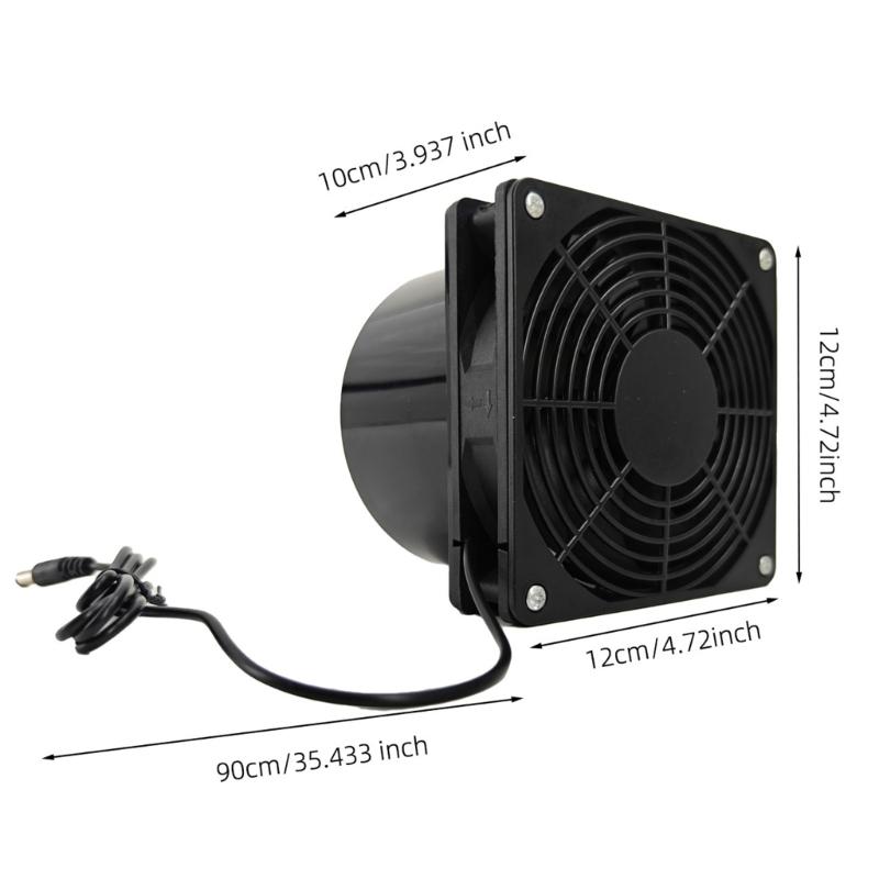 Solar Fan Set Solar Exhaust Fan 5W Solar Drivens Ventilation Fan for Chicken Coops Greenhouses and Pet Houses