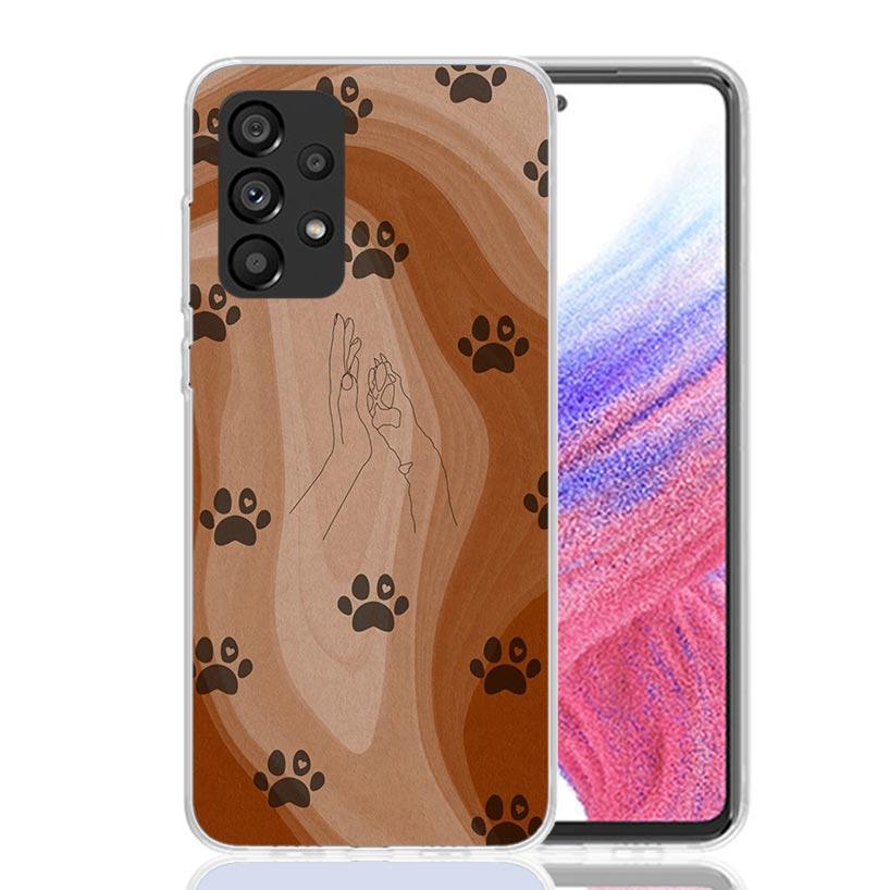 

Dog Footprint Paw Cute Case Phone Cover for Samsung Galaxy A16 A15 A14 A13 A56 A55 A54 A53 A36 A35 A34 A33 A26 A25 A24 A23 A05S Samsung A16