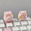 Cute Cartoon Pig Personalized Keycaps Single R4 Cross Axis Mechanical Keyboard Added Key Caps Handmade Keyboards Accessories