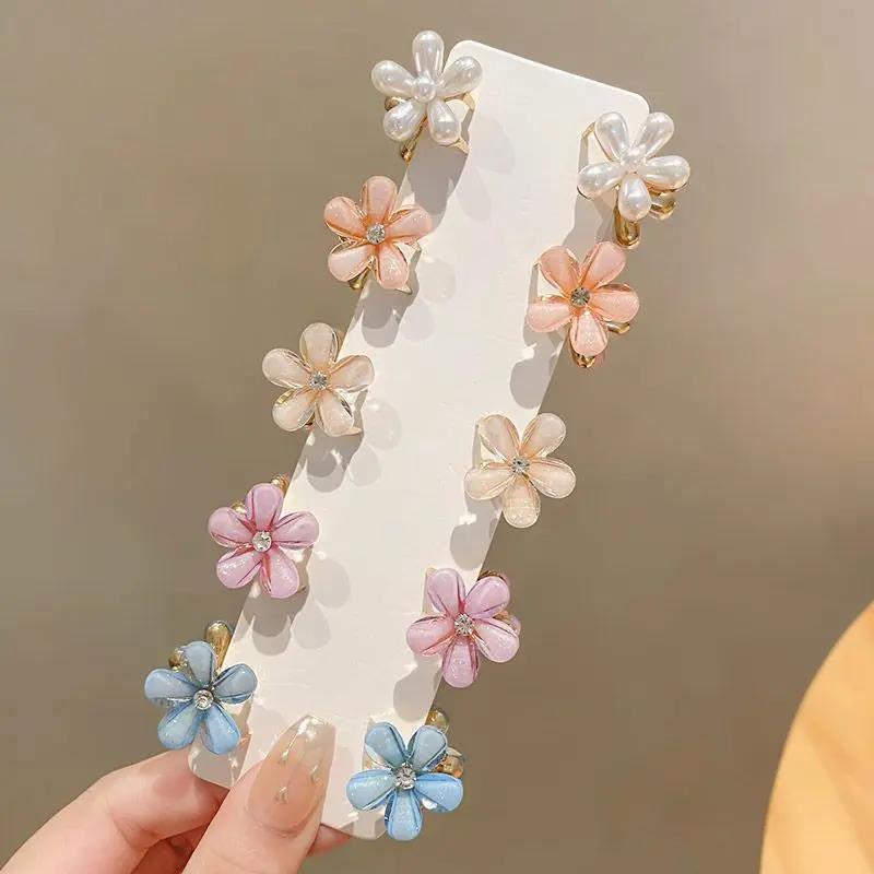 2023 Summer Camellia Mini Hair Claw Clip for Girls