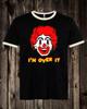 Novelty Tee Tee T Shirt Funny Punk Rock Ronald McDonald Clown I'm Over It  Unisex T-Shirt