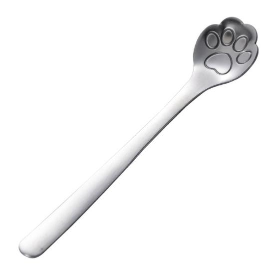 Cute Animal Paw Claw Stainless Steel Coffee Drink Dessert Kitchen Mixing Spoon